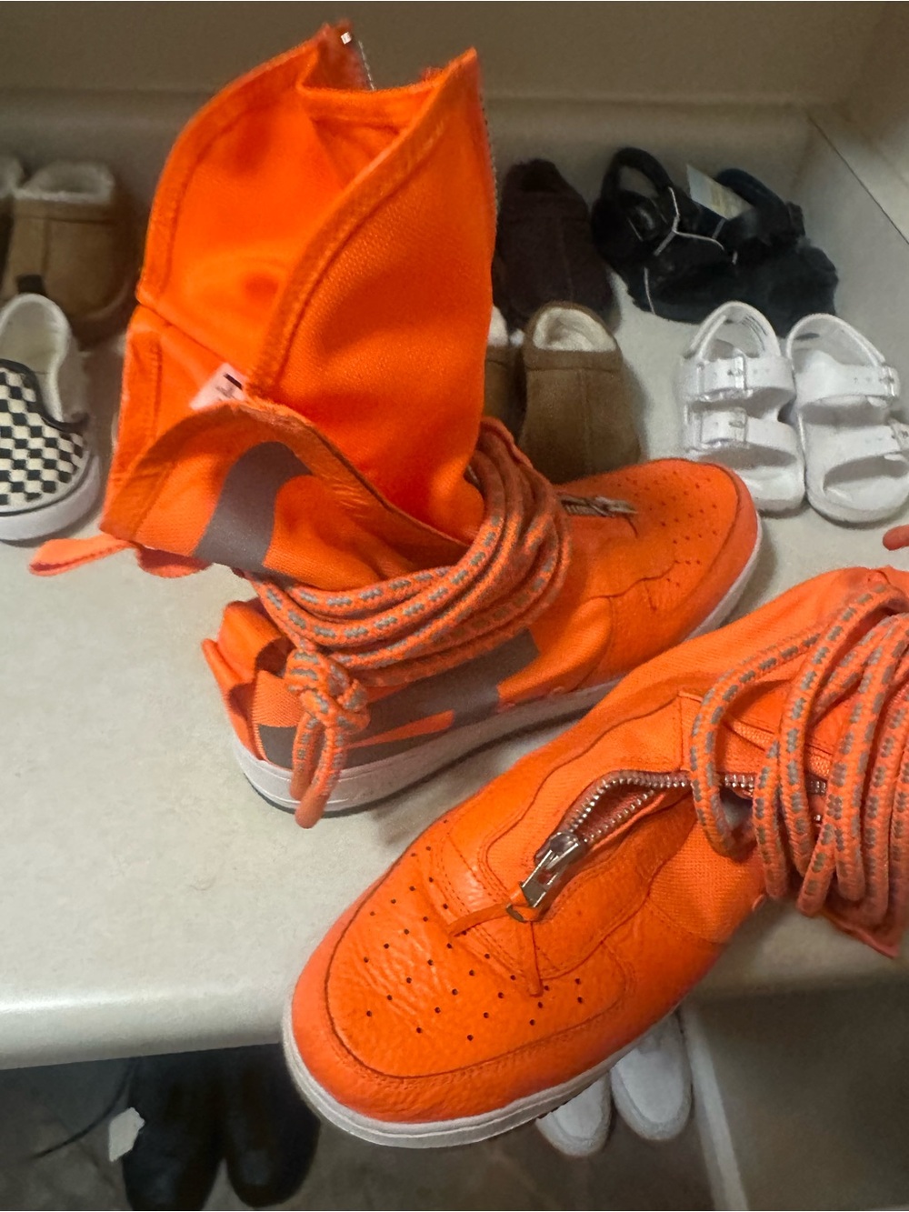 Nike SF Air Force 1 High Total Orange Size 13 SF AF1 HI New Without Box - Picture 5 of 6